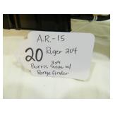 #20 Ruger A.R-15 204 3x9 Burris scope w/ range finder