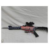 Lot#84 Citadel Boss 25 AR style 12ga flag wrapped