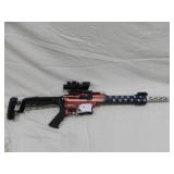 Lot#84 Citadel Boss 25 AR style 12ga flag wrapped