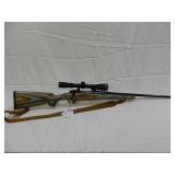 Lot#71 Ruger M77 Roberts bolt action laminated wood stock Leupold 3x9x40 scope