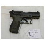 Lot#75 Walter P-22 semi auto 22 cal pistol 3.5 barrel 10 shot