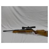Lot#92 RWS 54 Air King 177 calair rifle wood stock w/ Simmons 3x9x50 scope