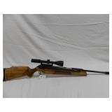 Lot#92 RWS 54 Air King 177 calair rifle wood stock w/ Simmons 3x9x50 scope
