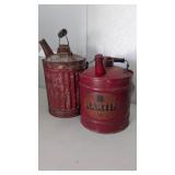 Antique fuel cans