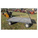 Flat bed garden cart