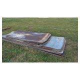 Weathered corrugated metal