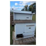 Vintage cast iron wood buring cook stove