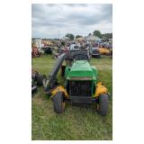 John Deere 216 riding mower with bags and snow blower