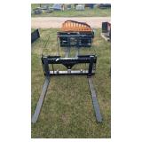 Skid steer quick attach forks