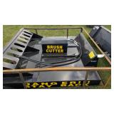 Quick attach skid steer brush cutter
