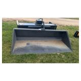 Skid steer quick attach bucket