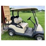 Club Car golf cart, gas, w/ rear fold down seat