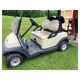 Club Car golf cart, gas, w/ rear fold down seat