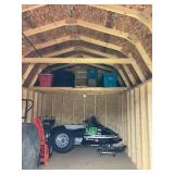 Like new 10x16 gambrel mini barn w/ dbl doors & loft