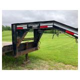 2016 Golden 24' gooseneck trailer w/ beaver tail, ramps tandom axle 14k GVW