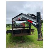 2016 Golden 24' gooseneck trailer w/ beaver tail, ramps tandom axle 14k GVW