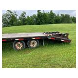 2016 Golden 24' gooseneck trailer w/ beaver tail, ramps tandom axle 14k GVW