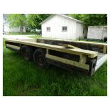 20' tandom axel trailer with wooden sides