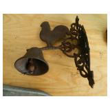 Antique rooster bell