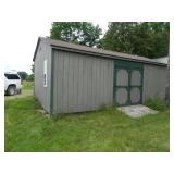 14'x14' Gambrel style insulated and finished inside 2 story cabin