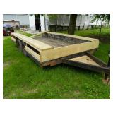 20' tandom axel trailer with wooden sides
