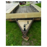 20' tandom axel trailer with wooden sides