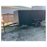 Utility trailer with walls
