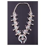 Navajo Sand Cast Sterling Squash Blossom