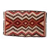Navajo Old Crystal Eye Dazzler Trade Rug c. 1900