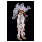 Plains Native American Indian Beaded Doll c. 1900-