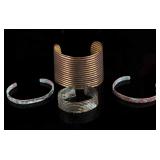 Navajo Copper & Bronze Trade Bracelets (4)