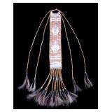 Sioux Fully Quilled Hair Drop 19th Century
