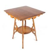 Early Quarter Sawn Oak Larry F. Nonnast Game Table