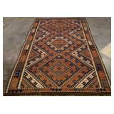 Early Persian Kilim Maimana Rug LARGE