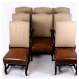 Ralph Lauren Leather Dining Chair Set (8)