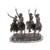 Frederic Remington Coming Through the Rye Bronze