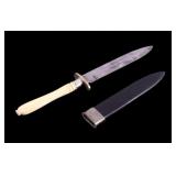 Antique Harrison Bros. & Howson Knife & Scabbard