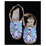 Gros Ventre Fully Beaded Moccasins circa 1900