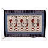 Navajo Native American Yei Fine Wool Rug