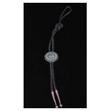 Zuni Petite Point Braided Bolo Tie
