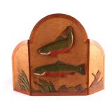 Big Sky Carvers Wooden Fireplace Screen