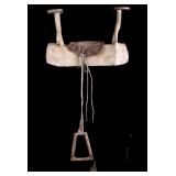 Sioux Beaded Parfleche Horse Saddle c. 1900