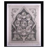 1876-1877 Chicago White Stockings Lithograph