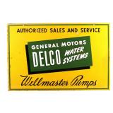 Original General Motors Delco Advertising Sign