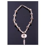 Navajo Sterling Silver Coin Necklace