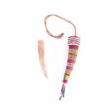 Crow Fully Beaded Awl Case w/ Antler Awl