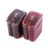 Leather Saloon Playing Card Holders