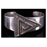 Navajo Signed Sterling Silver Bracelet