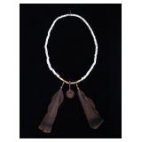 Plains Indian Trade Bead & Coin Necklace 19th C.