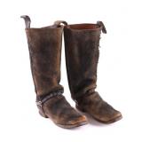 Civil War Era Confederate Cavalry Boots w/ Spurs